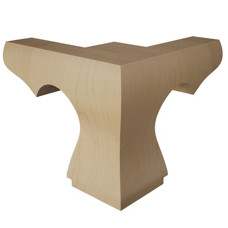 Designs Of Distinction Hampton Plain Corner Bun Foot - Paint Grade 01703010PT1